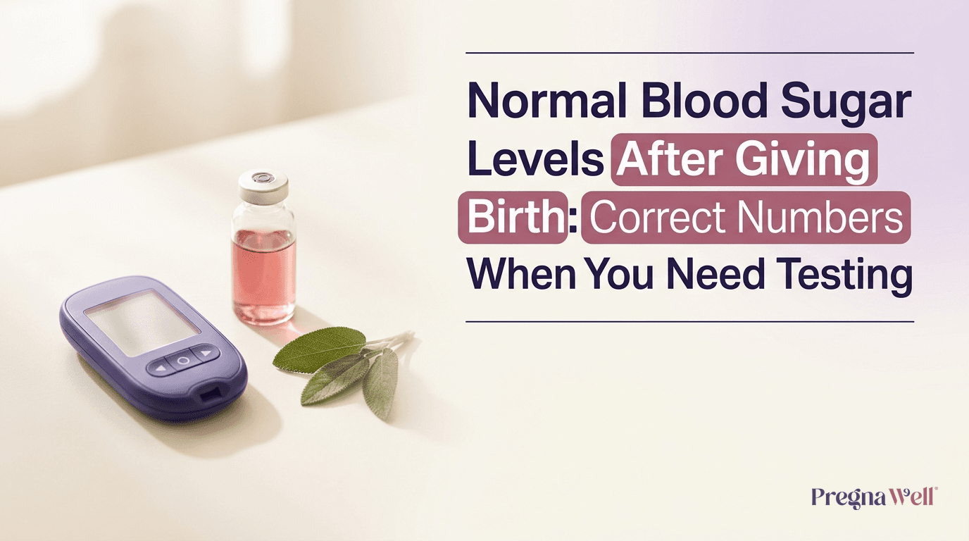 Normal Blood Sugar Levels After Giving Birth: Correct Numbers and When You Need Testing