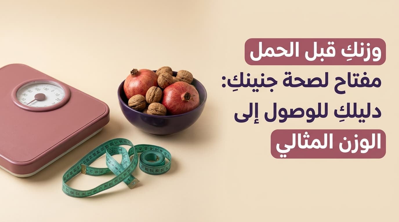 وزنكِ قبل الحمل مفتاح لصحة جنينكِ: دليلكِ للوصول إلى الوزن المثالي