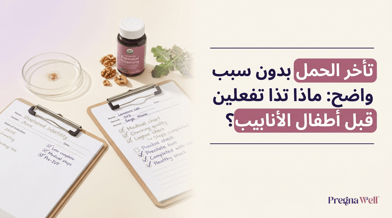 تأخر الحمل بدون سبب واضح: ماذا تفعلين قبل أطفال الأنابيب؟